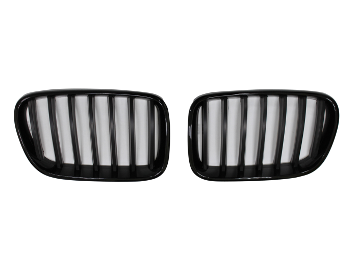 Grila masca fata fata BMW X3 (F25), 03.2014-08.2017, partea stanga, negru, negru lucios; TUNING,