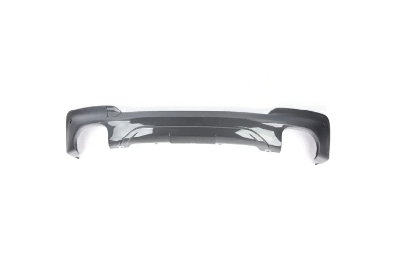 Spoiler bara spate BMW X3 (G01), 06.2017-07.2021, model : M-Pack, grunduit, de vopsit; cu 2 gauri evacuare,