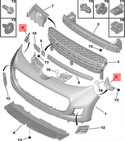 Suport bara fata CITROEN C1 (PM/PN), 09.2005-08.2014, PEUGEOT 107 (P), 2005-12.2014, partea stanga, RETOV,