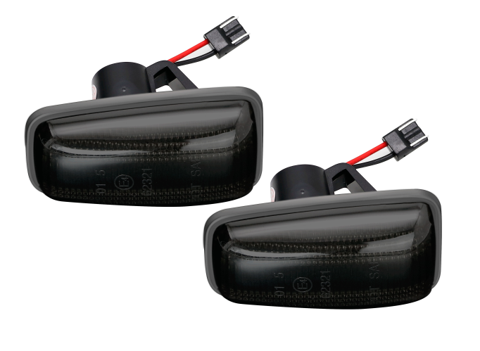 Set lampa semnalizare laterala CITROEN BERLINGO, EVASION JUMPY SAXO XANTIA XM XSARA ZX, FIAT SCUDO ULYSSE, LANCIA ZETA, PEUGEOT 106 306 406 806 EXPERT, PARTNER, LED; fumuriu; TUNING,