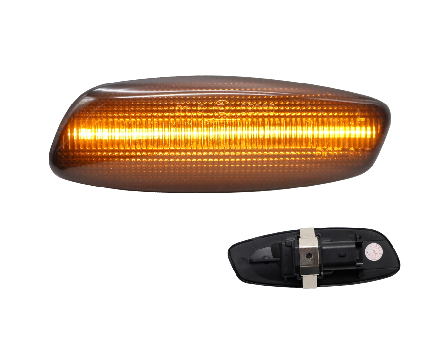 Set lampa semnalizare laterala CITROEN C3, 03.2010-12.2016; C4 (LA/LC), 2004-12.2010; C4 PICASSO (UA/UD), 10.2006-06.2013; C5 (RD/TD), 01.2008-; DS3, 03.2010-; DS4, 06.2011-, LED; fumuriu; TUNING,
