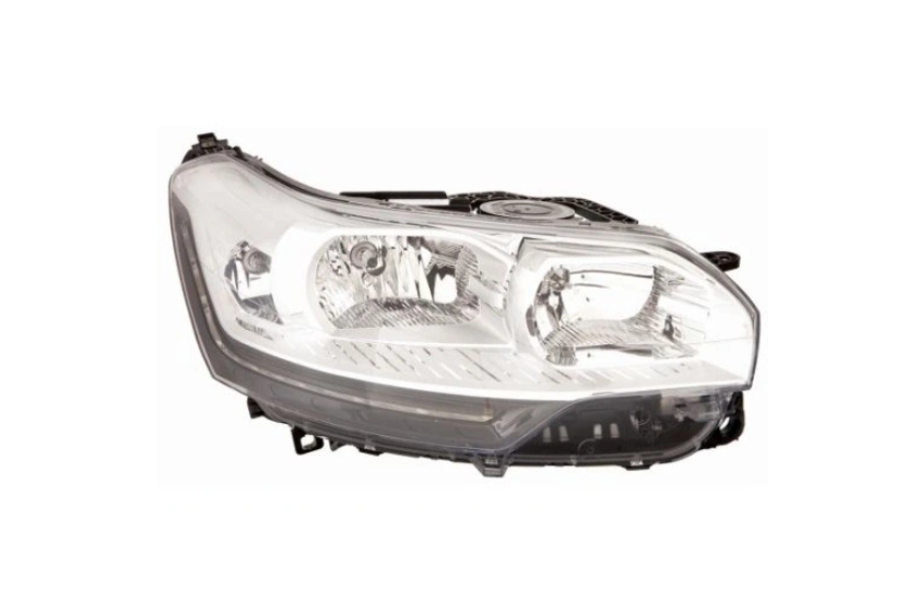 Far CITROEN C5 (RD/TD), 10.2010-2019, partea dreapta, DEPO, cu LED daytime running light; H1+H7+H7; electrical; cu motor; halogen; cu lumini pentru curbe,