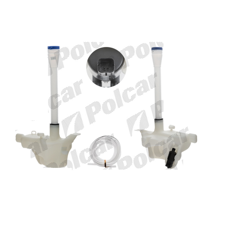 Rezervor spalator parbriz CITROEN BERLINGO (7_), 02.2008-07.2018; PEUGEOT PARTNER, 03.2008-07.2018, cu cap, cu motoras spalator mono, cu Gat de umplere,