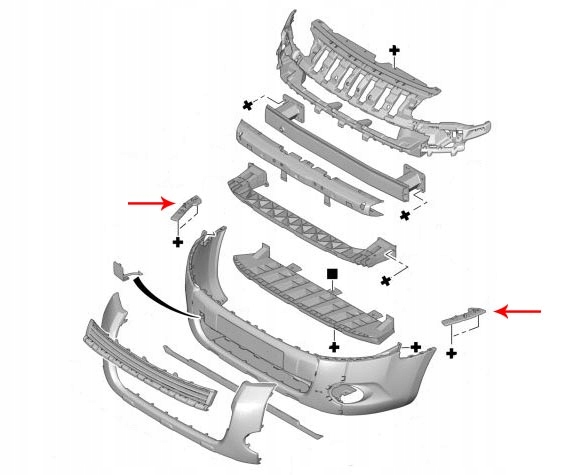 Suport bara fata CITROEN BERLINGO (7_), 02.2008-07.2018; PEUGEOT PARTNER, 03.2008-07.2018, partea stanga, RETOV, lateral,