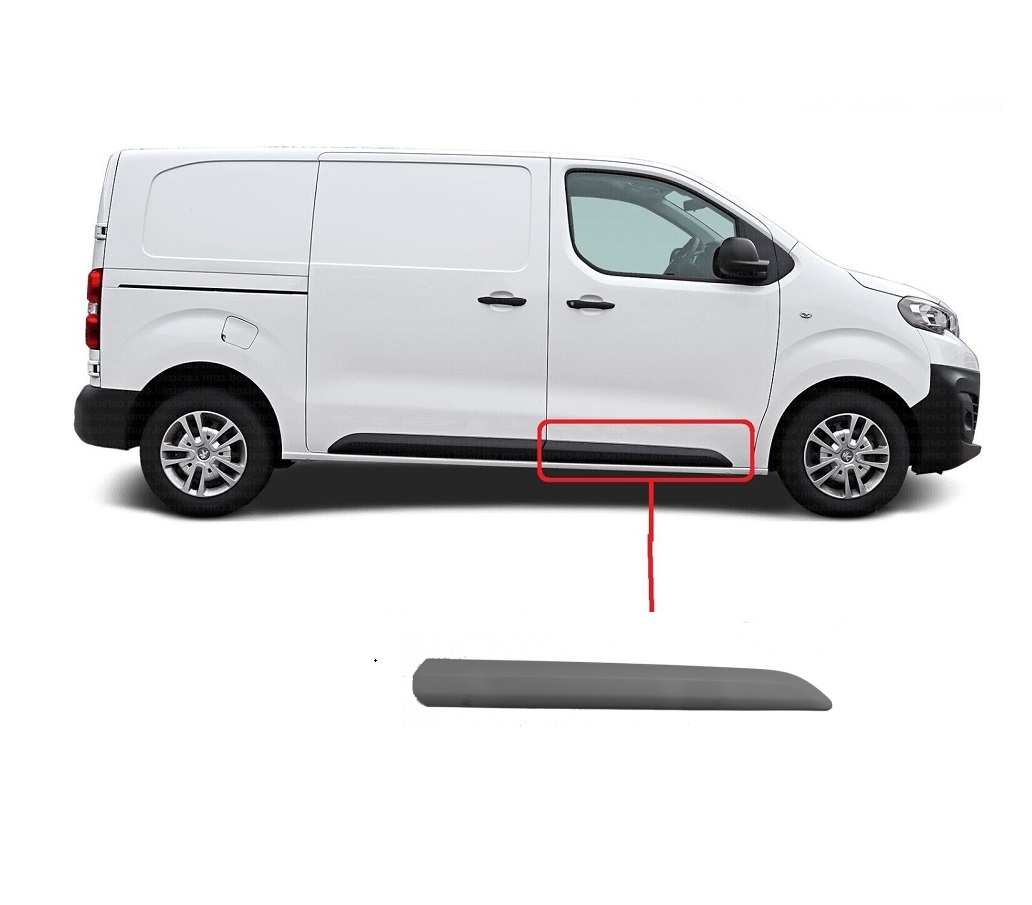 Bandou usa fata CITROEN SPACETOURER, 06.2016-; FIAT SCUDO, 12.2021-; OPEL VIVARO, 03.2019-; PEUGEOT EXPERT/TRAVELLER, 06.2016-; TOYOTA PROACE/VERSO, 06.2016-12.2023, partea dreapta, grunduit; usa fata; lungime 980 mm,