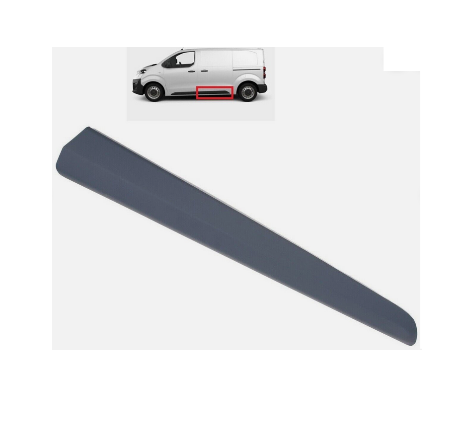 Bandou usa spate CITROEN SPACETOURER, 06.2016-; FIAT SCUDO, 12.2021-; OPEL ZAFIRA LIFE, 08.2019-; PEUGEOT EXPERT/TRAVELLER, 06.2016-; TOYOTA PROACE/VERSO, 06.2016-12.2023, model lung, mediu, stanga, grunduit; usa spate; lungime 1100 mm; lung, mediu,