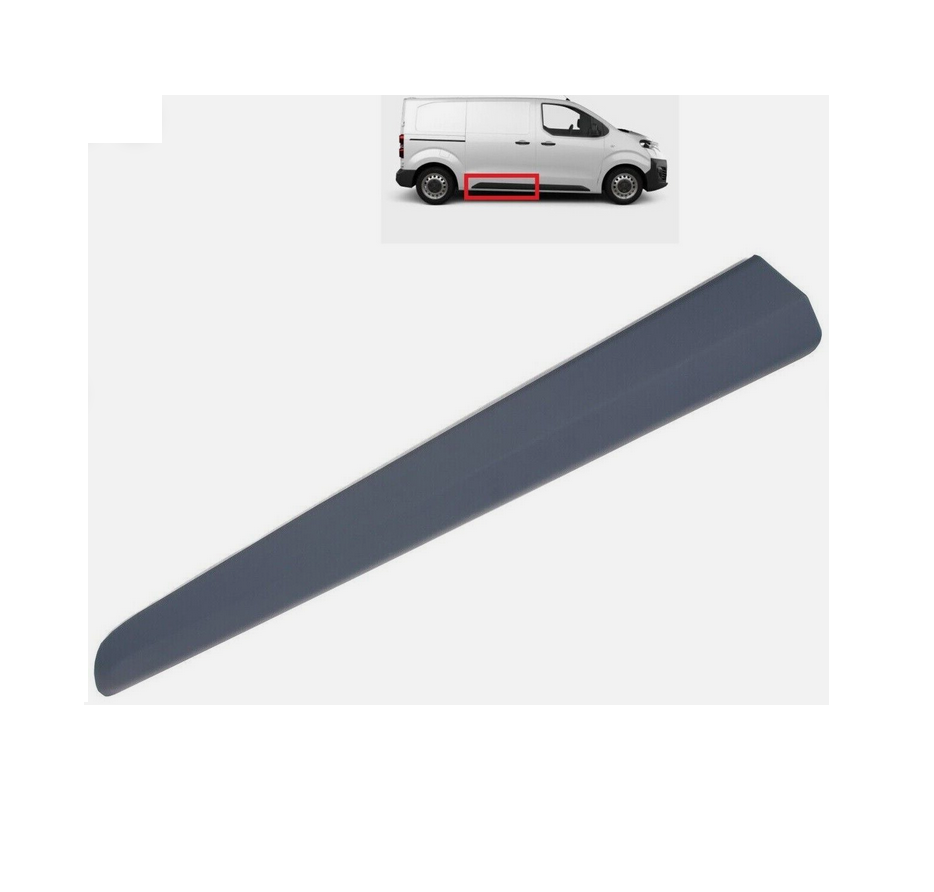Bandou usa spate CITROEN SPACETOURER, 06.2016-; FIAT SCUDO, 12.2021-; OPEL ZAFIRA LIFE, 08.2019-; PEUGEOT EXPERT/TRAVELLER, 06.2016-; TOYOTA PROACE/VERSO, 06.2016-12.2023, model lung, mediu, dreapta, grunduit; usa spate; lungime 1100 mm; lung, mediu,