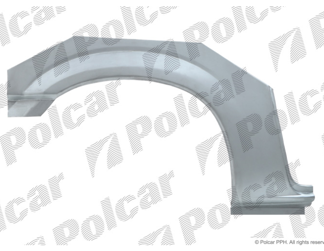 Segment reparatie aripa spate CHRYSLER VOYAGER (RG/RS), 01.2000-2008 model : GRAND; Dodge CARAVAN (RG/RS), 2000-01.2008, partea stanga, metal galvanizat,