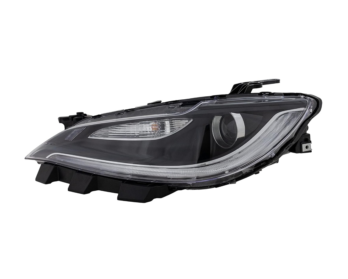 Far CHRYSLER 200, 2016-2017, partea stanga, cu LED daytime running light; Type= USA; HB3+PWY24W; manual; negru; Omologare SAE; halogen,