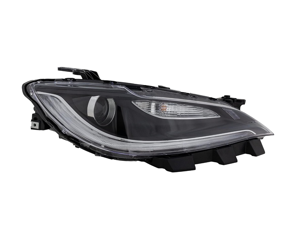 Far CHRYSLER 200, 2016-2017, partea dreapta, cu LED daytime running light; Type= USA; HB3+PWY24W; manual; negru; Omologare SAE; halogen,