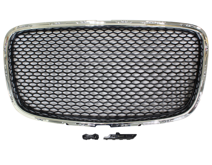 Grila masca fata CHRYSLER 300, 2015-2019, cu rame cromate; type SRT; negru; TUNING,