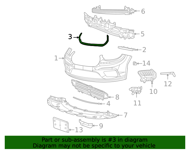 Ornament grila fata CHRYSLER PACIFICA, 04.2020-, negru,