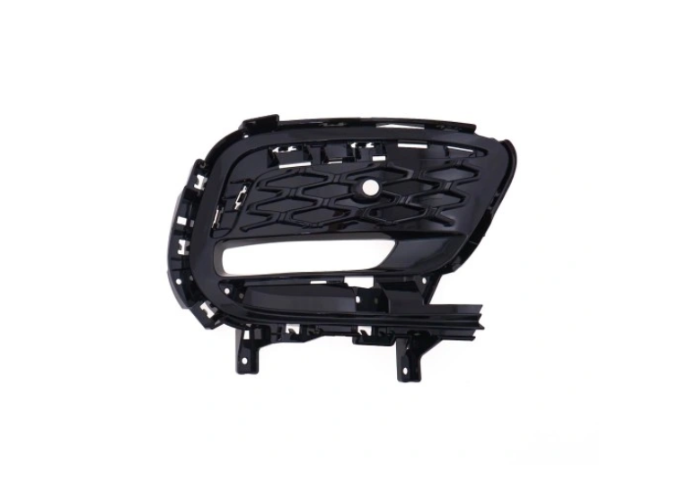 Grila bara fata CHRYSLER PACIFICA, 04.2020-, partea stanga, cu gauri senzori parcare; vopsit; negru; cu 1 gaura lampa ceata,