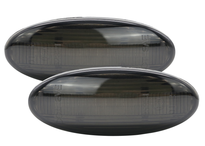 Set lampa semnalizare laterala SMART FORFOUR (W453), 11.2014-, Nissan Cube 2008-, Evalia, Juke 2010-2014, Leaf Micra 2003-2017, Note 2006-2020, Navara 2014-, Nv200, Qashqai 2010-2014, X-Trail 2007-2014, Renault Alaskan, Koleos 200-2015, LED; fumuriu