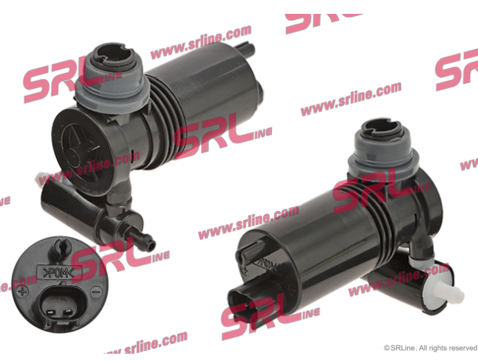 Pompa spalator NISSAN JUKE (F15), 06.2010-2019; TIIDA (C11X/SC11X), 06.2007-06.2011, SRLine, Pompa duala,