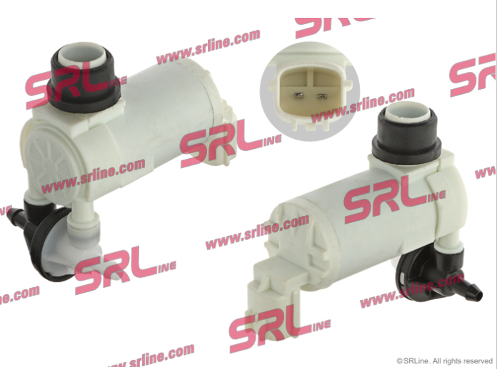 Pompa spalator NISSAN 370Z (Z34), 01.2009-; JUKE (F15), 06.2010-2014; MURANO (Z50), 10.2003-2014; ROGUE (J10), 10.2007-12.2013; TIIDA (C11X/SC11X), 06.2007-06.2011, SRLine, cu pompa spalator parbriz,