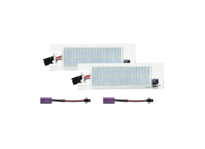 Set 2 buc lampa numar FIAT 500L (330), Bravo/Brava, Croma (194), Linea (323), Marea (185), Multipla (186), Punto Grande (199), Punto II FL (188), Seicento (187), Tipo LED; TUNING,