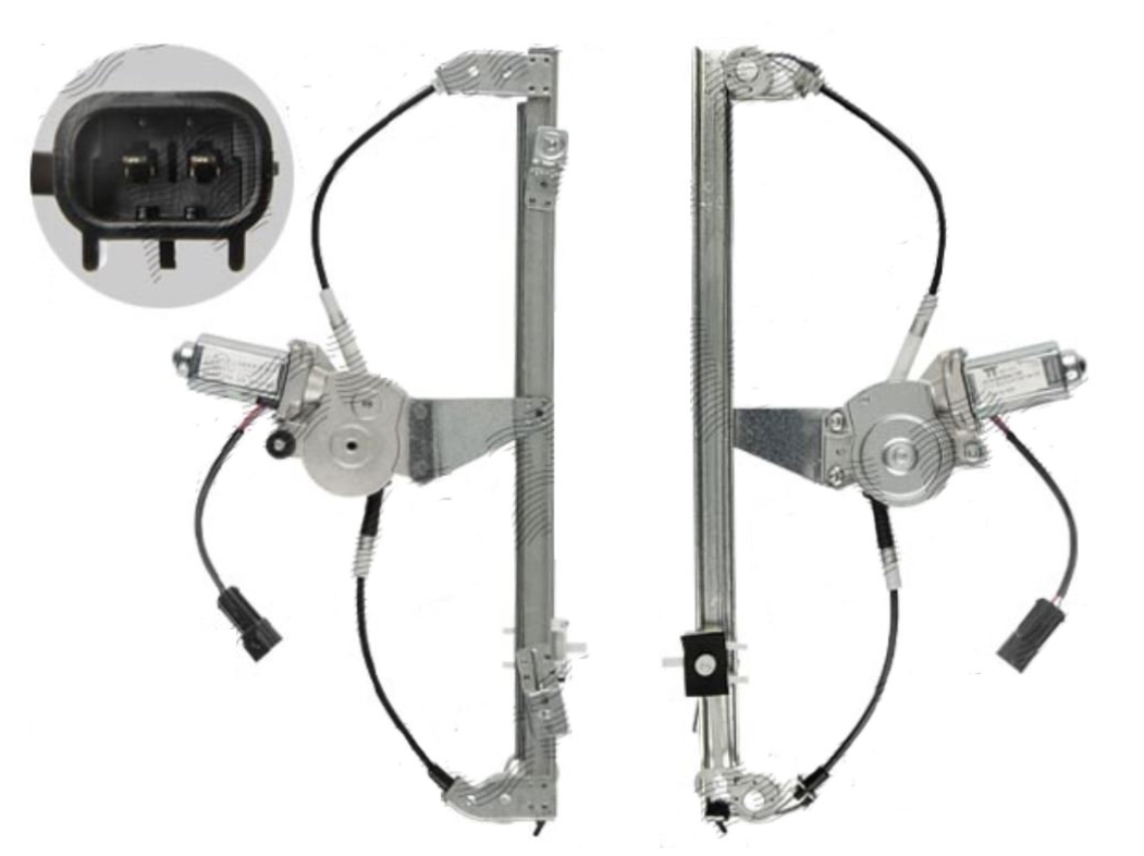 Macara geam usa fata cu motoras FIAT DOBLO (119/223), 01.2001-2010, partea stanga,