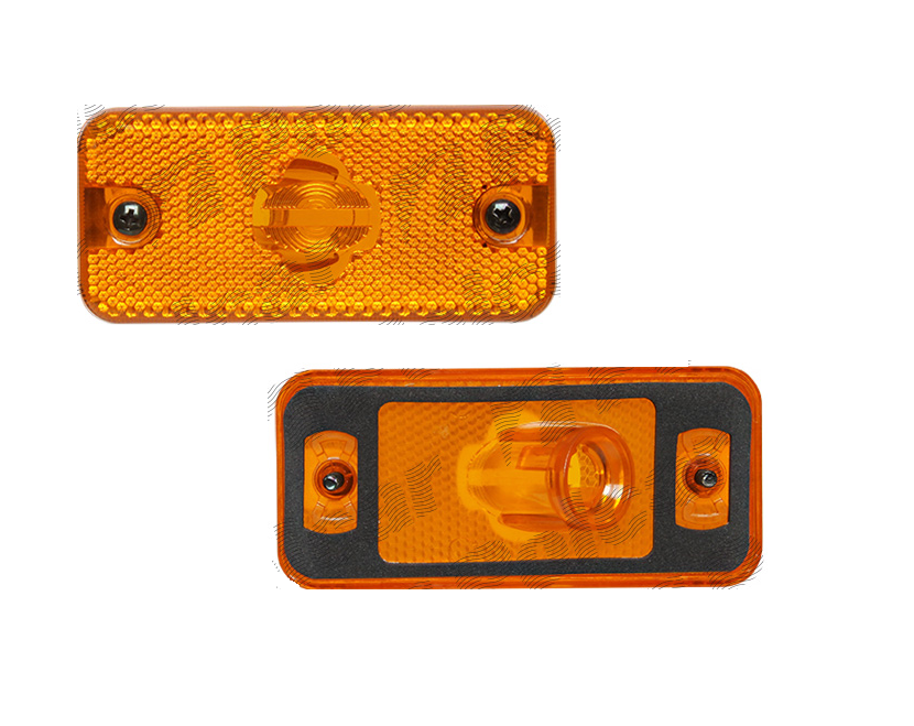 Lampa semnalizare CITROEN Jumper (250), Fiat Ducato, Iveco Daily, Peugeot Boxer (250); DAF CF, LF, XF; Iveco Eurostar/Eurotech; Volvo FE/FL, FH/FM , stanga=dreapta, Latime: 110 mm; inaltime: 50 mm; Adancime: 20 mm; W5W; portocaliu; fara suport becuri,