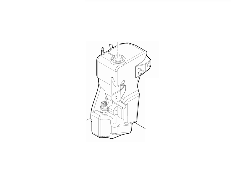 Rezervor spalator parbriz FIAT PANDA (319), 05.2012-, fara pompa spalare, fara Gat de umplere,