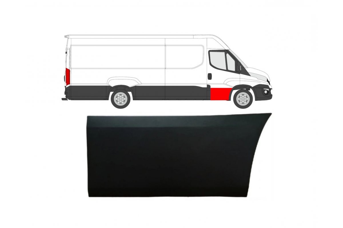 Bandou usa IVECO DAILY, 07.2014-, partea dreapta, usa fata,