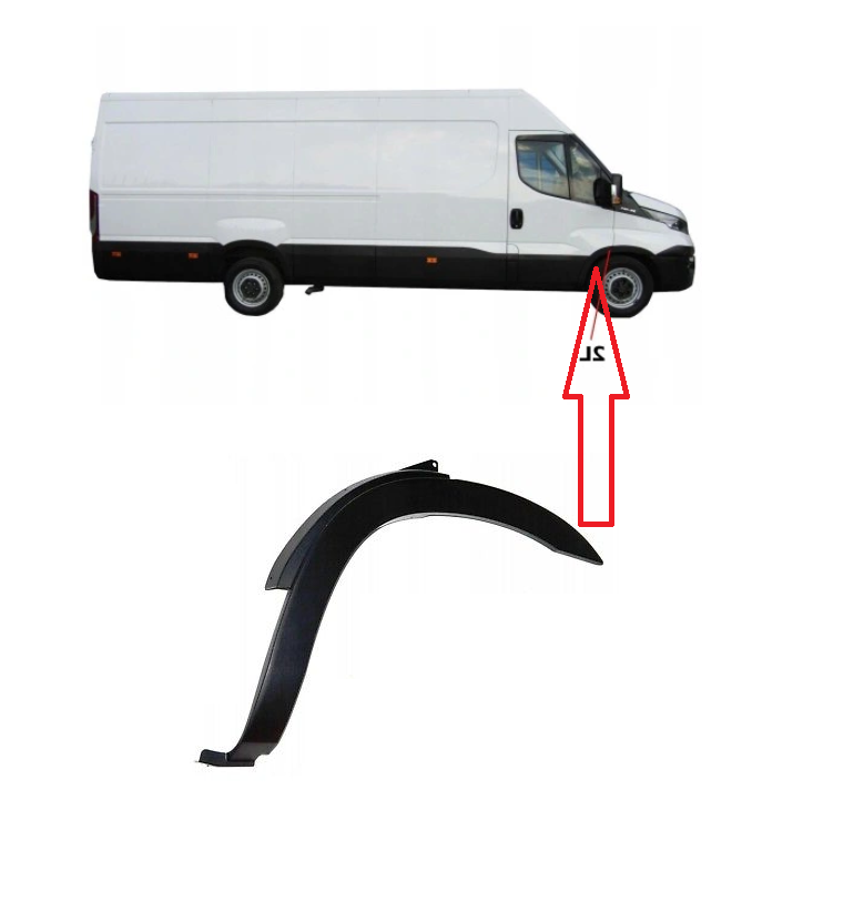 Bandou aripa, ornament fata IVECO DAILY, 07.2014-, partea dreapta,