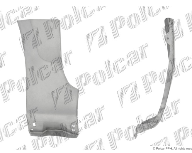 Segment aripa fata FORD FOCUS II (DA_), 11.2004-12.2010, partea stanga, spre spate; inferior,