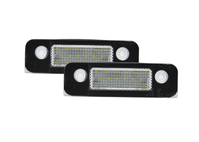 Set 2 buc lampa numar FORD FIESTA (JHS), 01.2002-2008; FUSION (JUS), 08.2002-2012; MONDEO, 09.1996-11.2000, partea stanga=dreapta, LED; TUNING,
