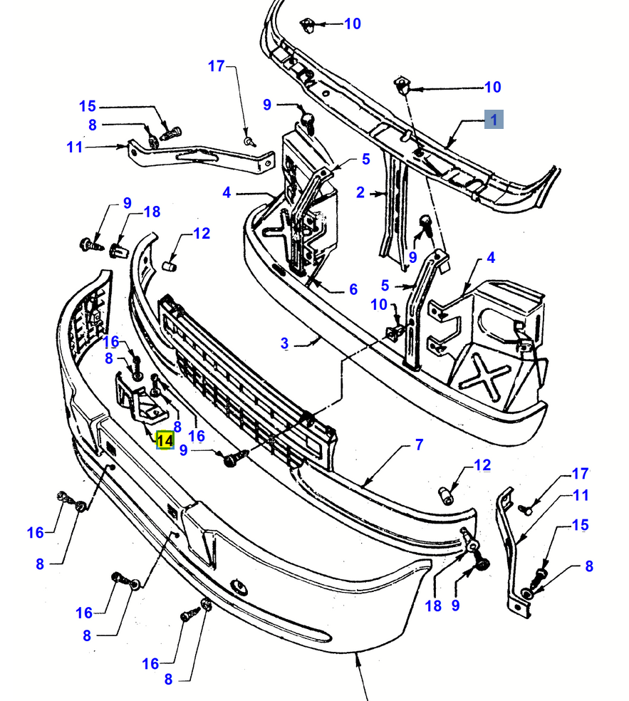 Suport bara fata FORD TRANSIT (VE64), 01.1991-09.1994, partea stanga=dreapta, metal galvanizat; central,