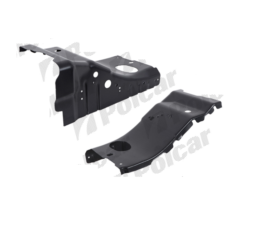 Carcasa roata fata punte fata FORD TRANSIT/TOURNEO (V347/8), 05.2006-04.2013, partea stanga, metal galvanizat,