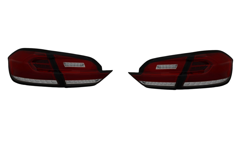 Set stopuri, lampa spate FORD FIESTA, 08.2017-, partea stanga, dynamic indicator; LED; rosu, fumuriu, transparent; TUNING,