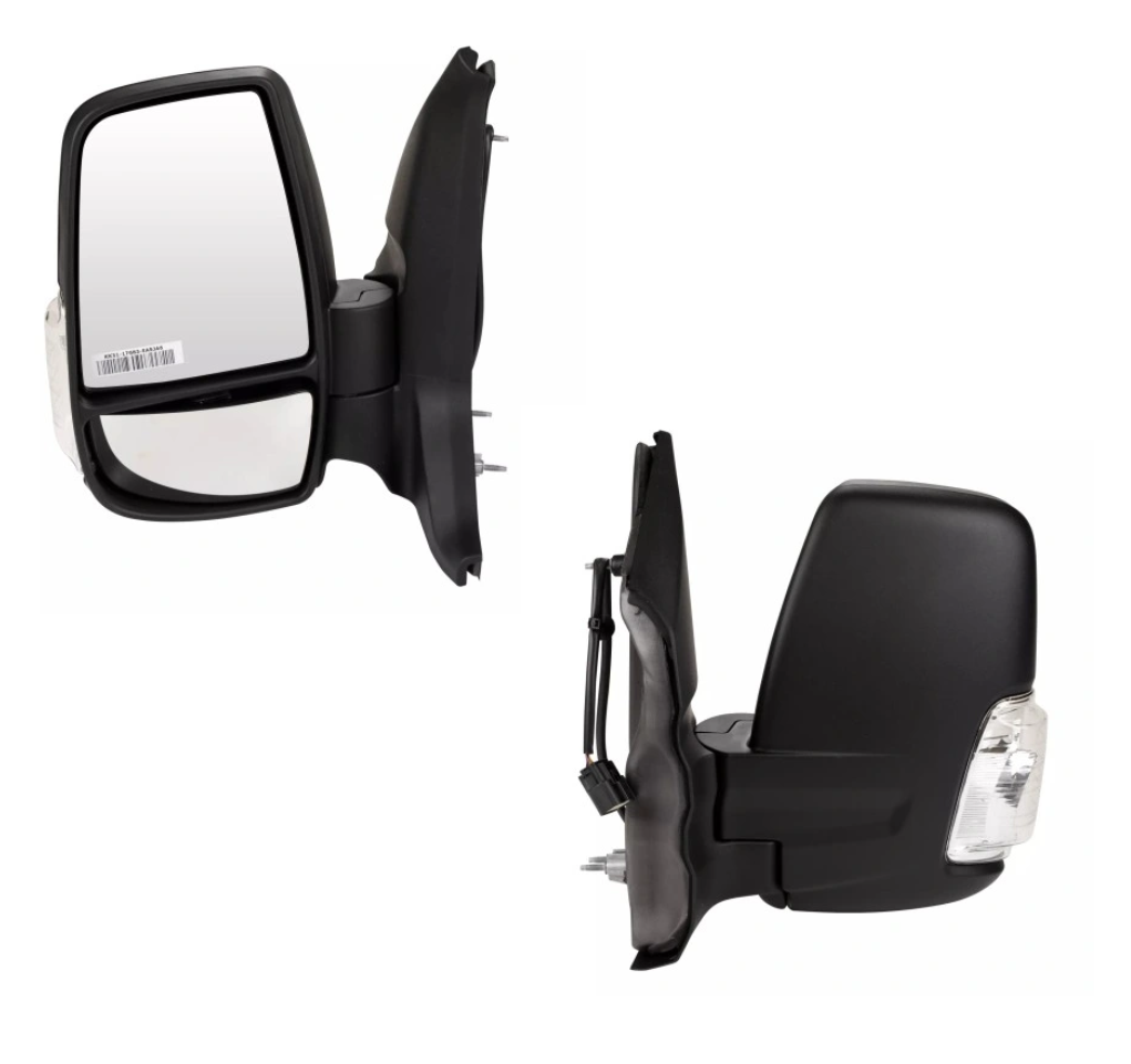 Oglinda usa exterioara FORD TRANSIT/TOURNEO, 10.2019-, stanga, View Max, reglare electrica; texturat; cu incalzire; versiune scurta; sticla convexa; sticla crom; pliabila electric; 12 gauri / 10 pini; cu semnalizare (WY5W); cu functie asistenta laterala,