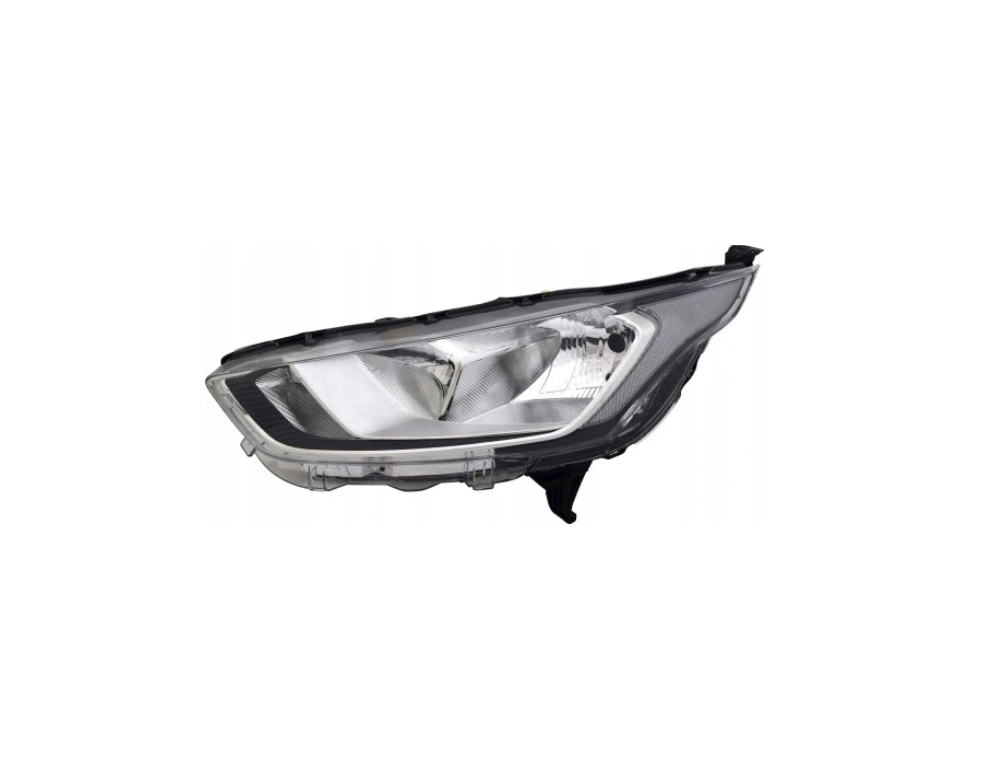 Far FORD TRANSIT/TOURNEO CONNECT, 10.2018-06.2022, partea stanga, TYC, cu daytime running light; H15+H7+PWY24W+W5W; electrical; silver; cu motor; halogen,