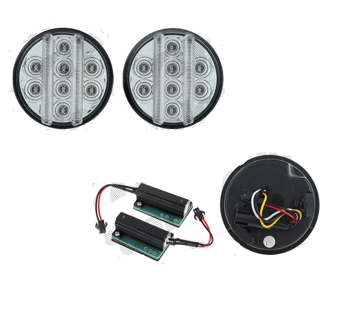 Set lampa semnalizare fata JEEP WRANGLER (JK), 07.2006-2015, LED; TUNING,