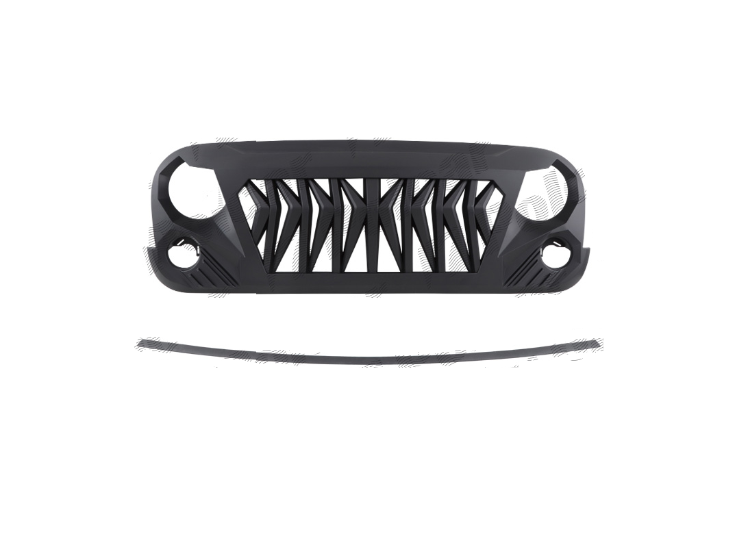Grila masca fata fata JEEP WRANGLER (JK), 07.2006-12.2017, grunduit; TUNING,