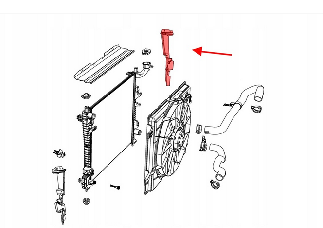 Deflector aer fata JEEP GRAND CHEROKEE (WK2), 04.2013-2016, partea dreapta,