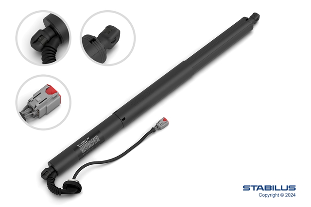 Actuator usa spate, hayon JEEP CHEROKEE (KL), 09.2013-12.2018; CHEROKEE, 09.2018-, STABILUS, lungime= 645, 1 mm,