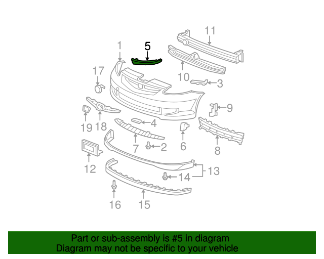 Suport bara fata HONDA JAZZ/FIT (GE), 10.2008-01.2011, partea stanga, mare,