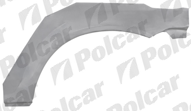 Segment reparatie aripa spate HONDA HR-V (GH), 03.1999-12.2005, model cu 3 usi, partea stanga, metal galvanizat,