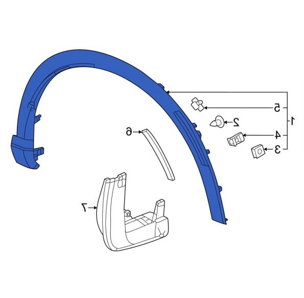 Bandou aripa, ornament fata HONDA CR-V (RS), 2023-, partea dreapta,
