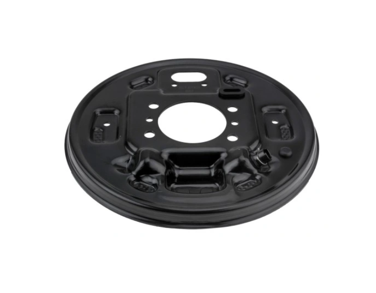 Protectie stropire tambur spate HYUNDAI ACCENT (RB), 08.2010-; I20, 10.2014-; KIA RIO (UB), 09.2011-12.2016, partea stanga, metal, diametru exterior : 203 mm, OE : 583550U000; 58355-0U000,