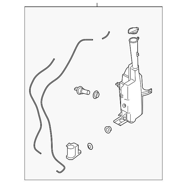 Rezervor spalator parbriz HYUNDAI SANTA FE (TM), 02.2018-, cu pompa spalator dubla, cu pompa spalator parbriz si fluid level sensor,