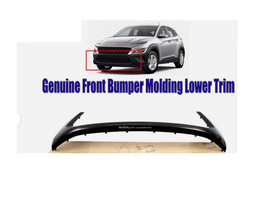 Bandou bara fata HYUNDAI KONA, 08.2020-08.2023, negru; inferior,