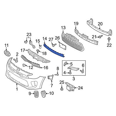 Capac grila bara fata KIA RIO, 11.2016-2020, partea central,