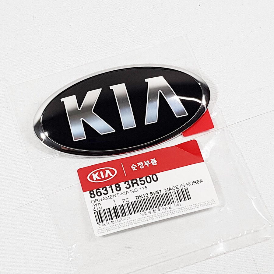 Emblema capota fata 115 mm x 58 mm 11, 5 cm 5, 8 cm fata KIA CEED, 05.2018-; OPTIMA (JF), 10.2015-; STONIC, 09.2017-; XCEED (CD), 08.2019-, original,
