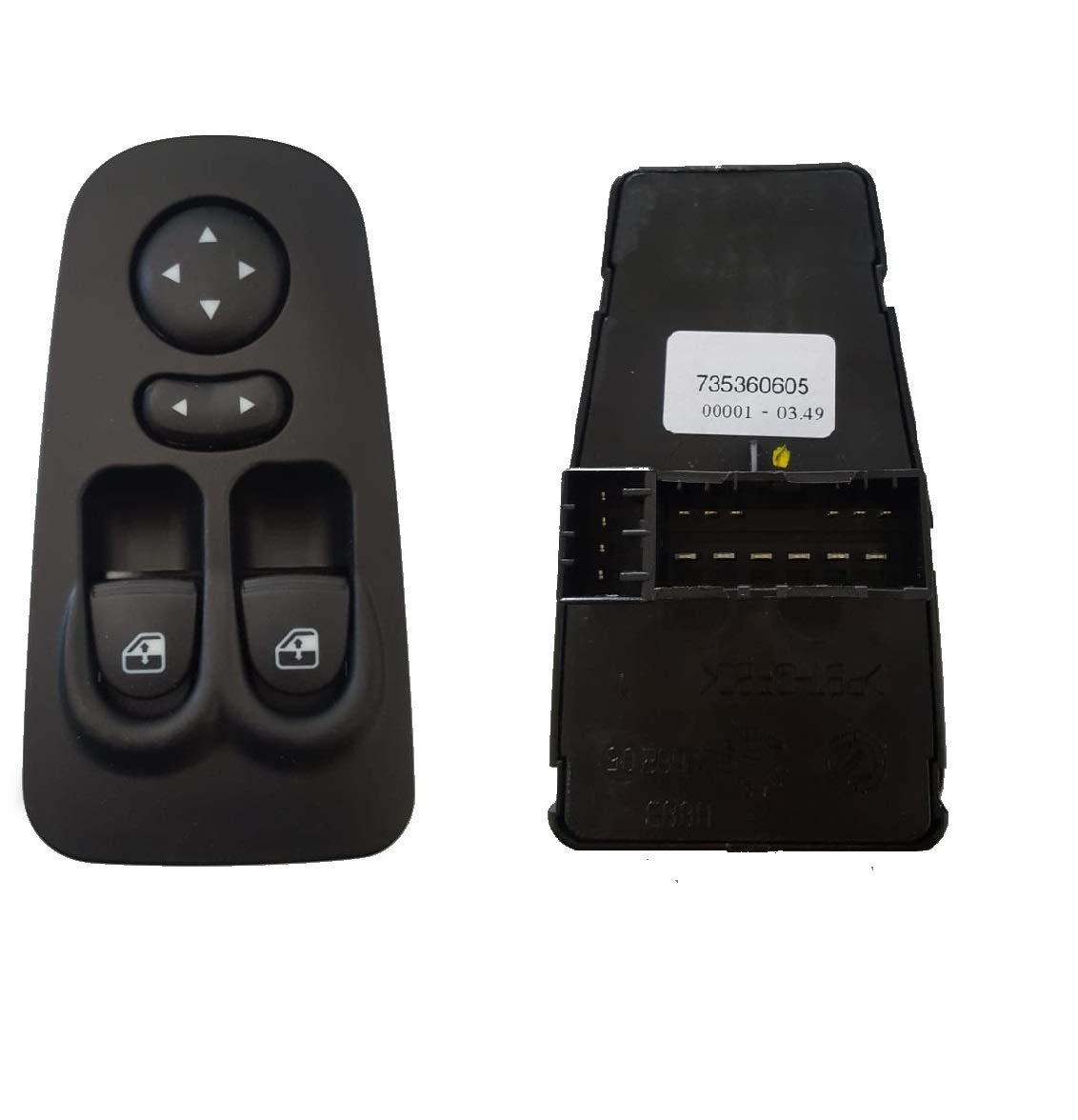 Comutator oglinda si macara LANCIA YPSILON (843), 01.2004-06.2011, reglare geam; reglare oglinda; 16 pini,