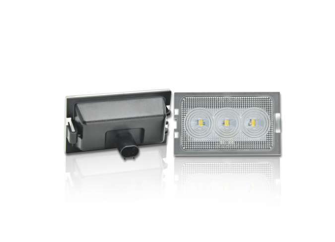 Set 2 buc lampa numar LAND ROVER DISCOVERY III/LR3 (TAA), 04.2004-03.2009; DISCOVERY/LR4 (TAA), 03.2009-12.2016; FREELANDER (FA), 11.2006-2014; RANGE ROVER SPORT (LS), 07.2006-06.2013, partea stanga, LED; TUNING,