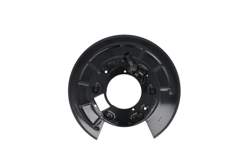Protectie stropire disc frana spate LAND ROVER DISCOVERY III/LR3 (TAA), 04.2004-03.2009; DISCOVERY/LR4 (TAA), 03.2009-12.2016; RANGE ROVER SPORT (LS), 07.2006-06.2013; RANGE ROVER SPORT, 10.2017-06.2022, dreapta, metal 0, 8 mm, OE : LR048810; LR048810 ,