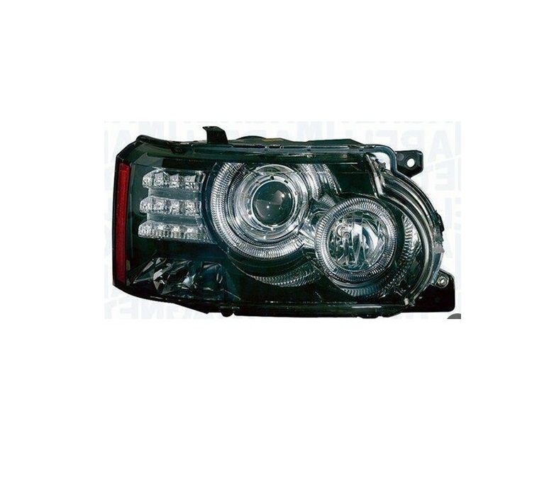 Far LAND ROVER RANGE ROVER (LM), 05.2018-12.2012, partea dreapta, MAGNETI MARELLI, bi-xenon; D3S+H7; electrical; negru; cu becuri; cu headlight levelling control unit; xenon,