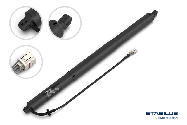 Actuator usa spate, hayon LAND ROVER RANGE ROVER EVOQUE, 03.2011-12.2019, STABILUS, lungime= 634 mm,
